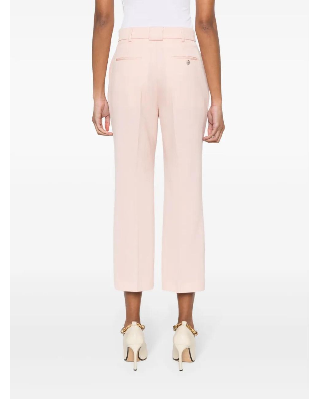 Pantalon En Laine À Coupe Évasée Lanvin en coloris Pink