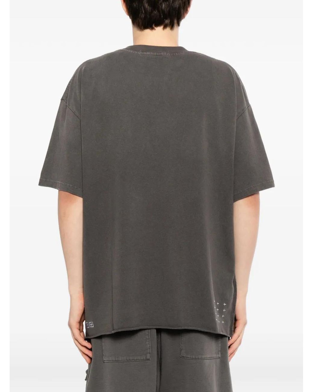 Ksubi Gray Badge T-Shirt for men