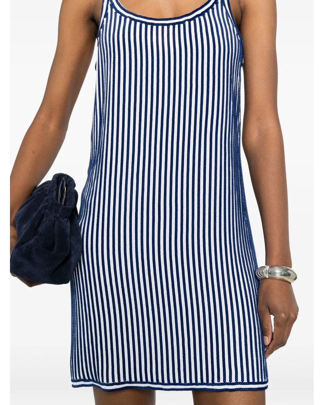 Tom Ford Blue Robe À Rayures