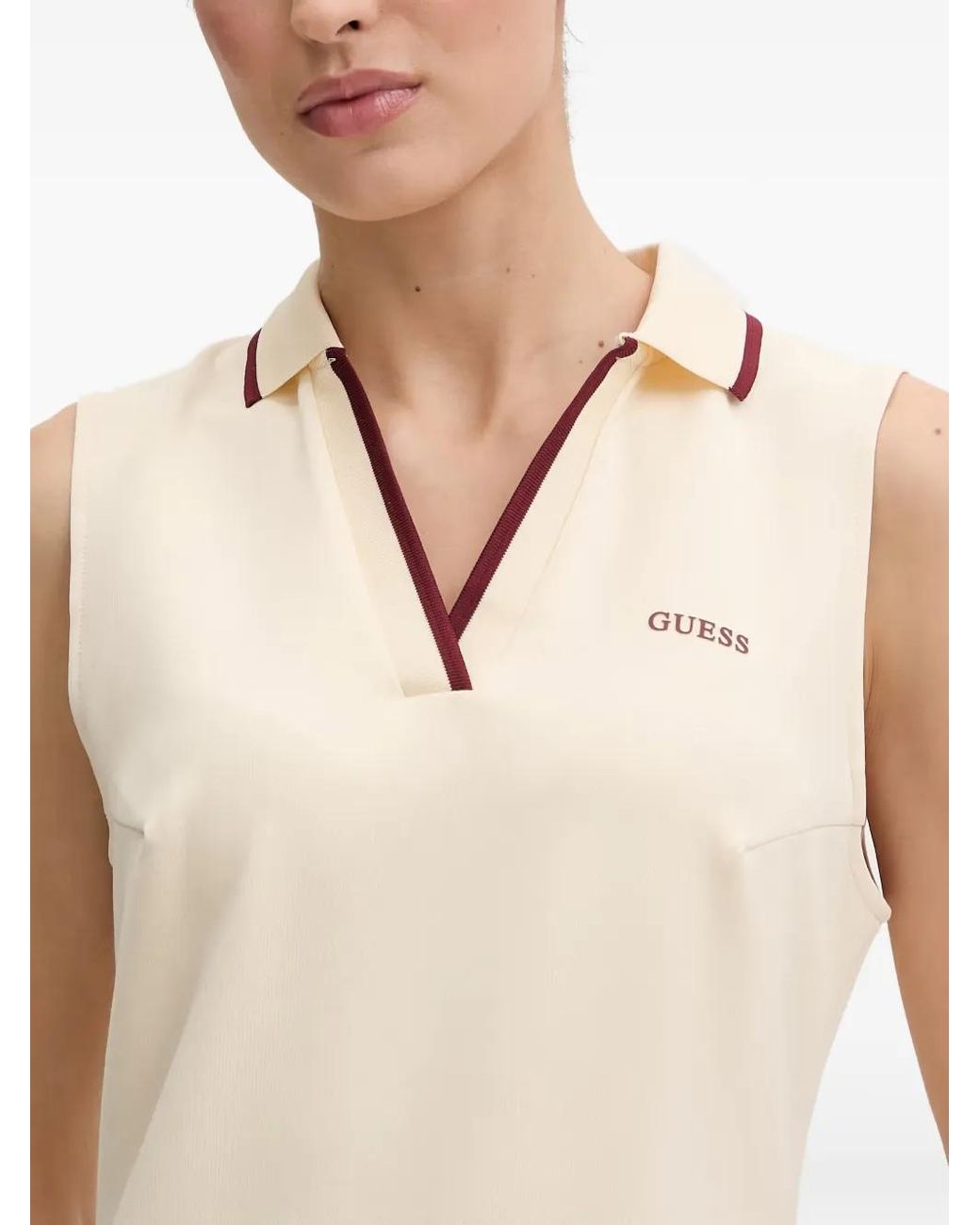 Guess White Sleeveless Mini Dress