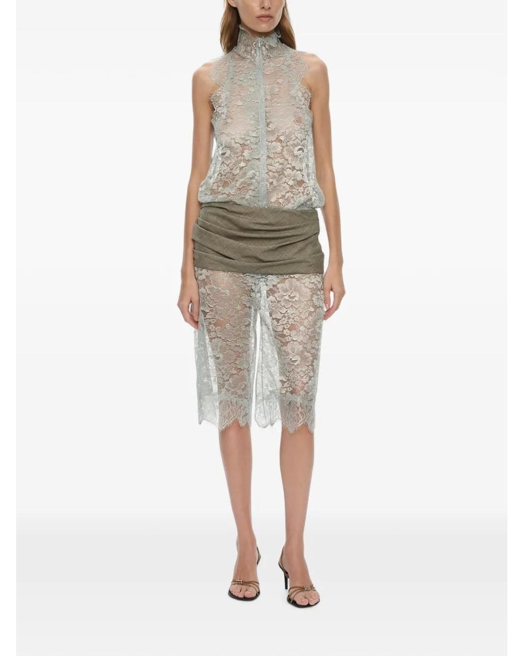 Christopher Esber Natural Moonlit Patina Zipped Jumpsuit