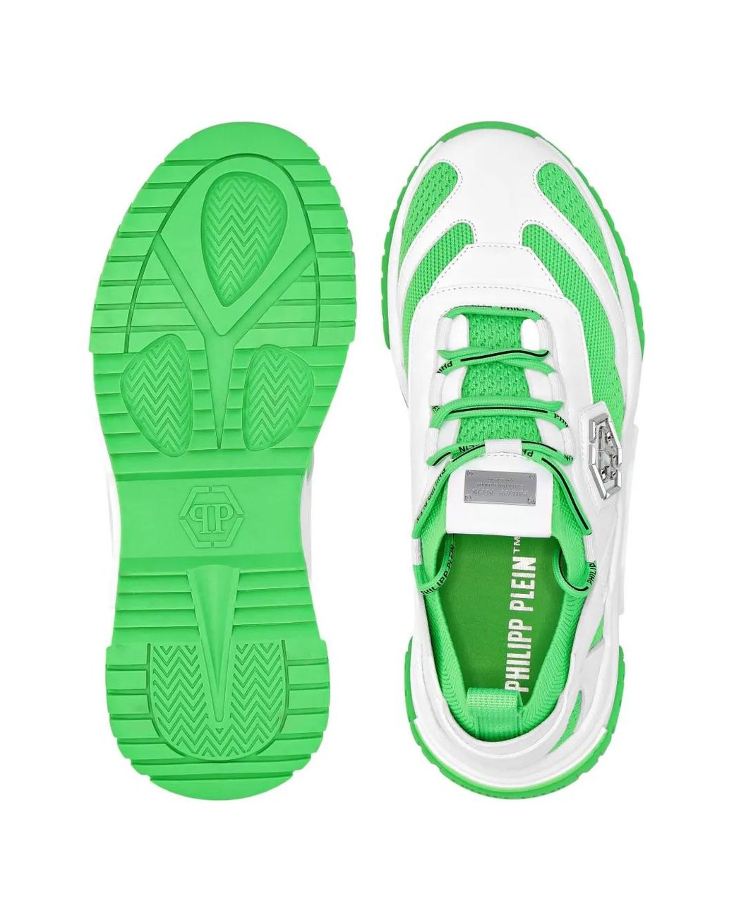 Philipp Plein Green Predator Sneakers