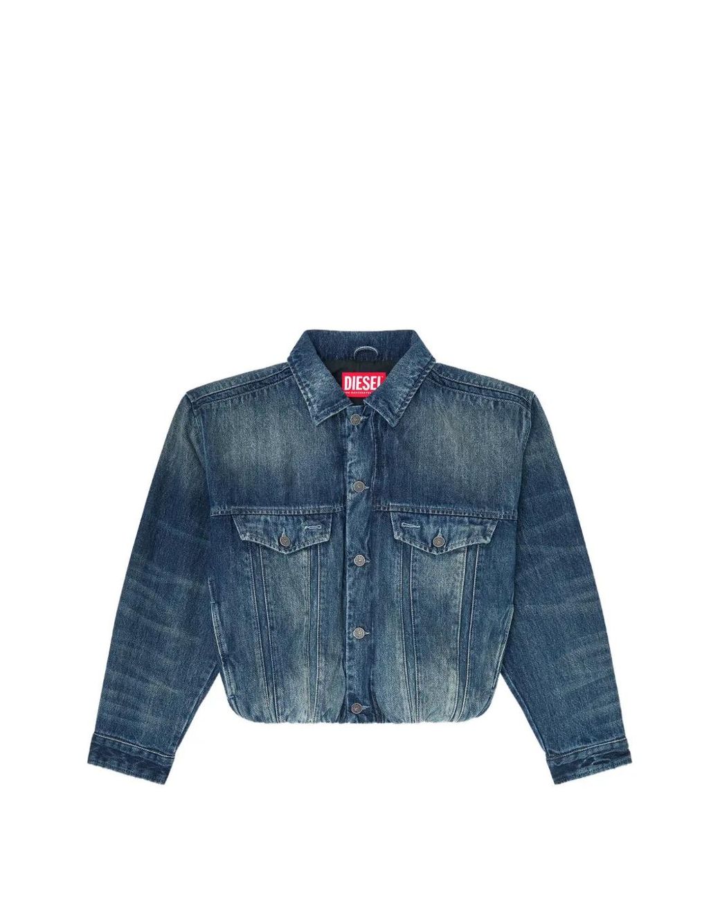 DIESEL Blue Elasticated Trucker Jacket