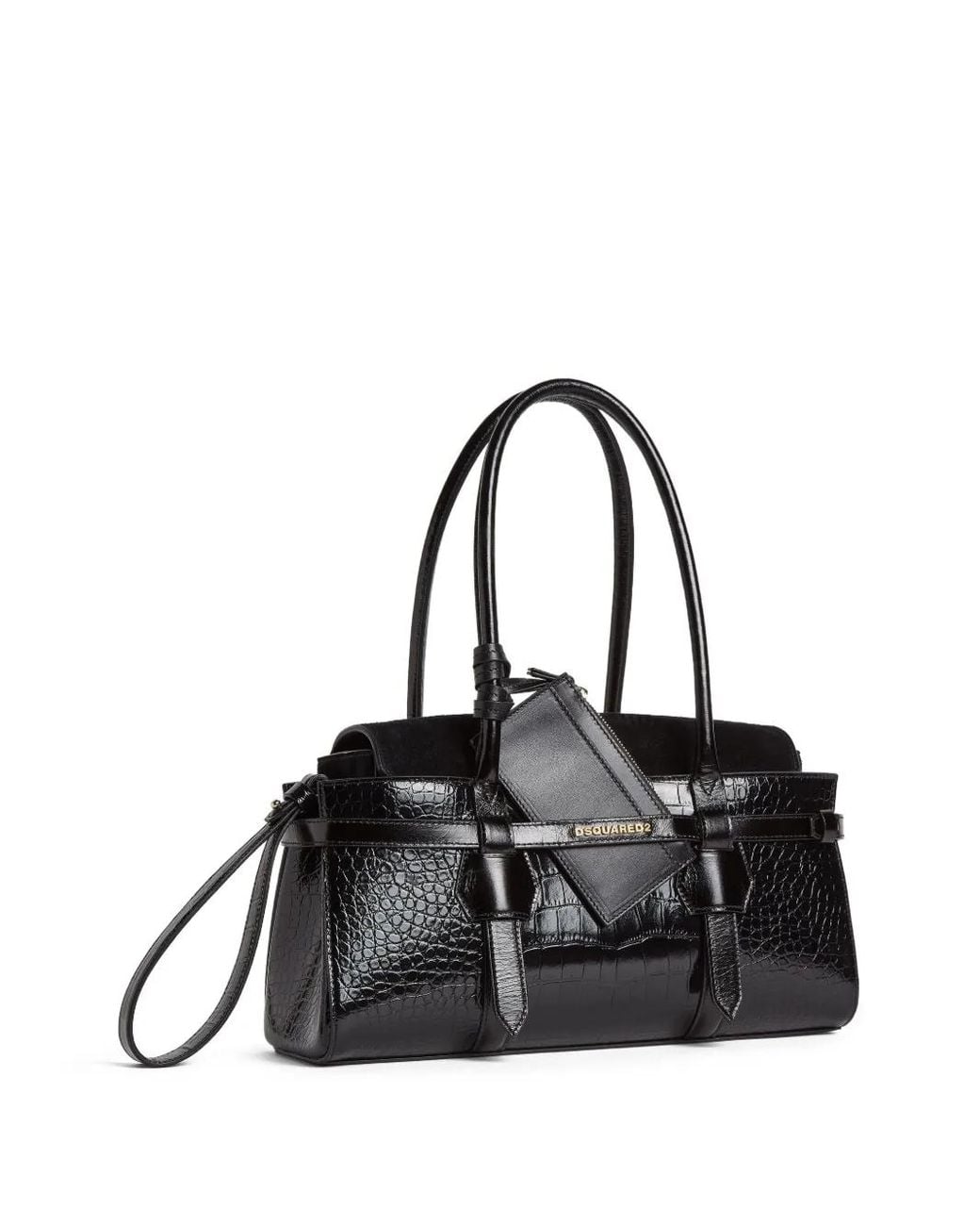 DSquared² Black Leather Tote Bag