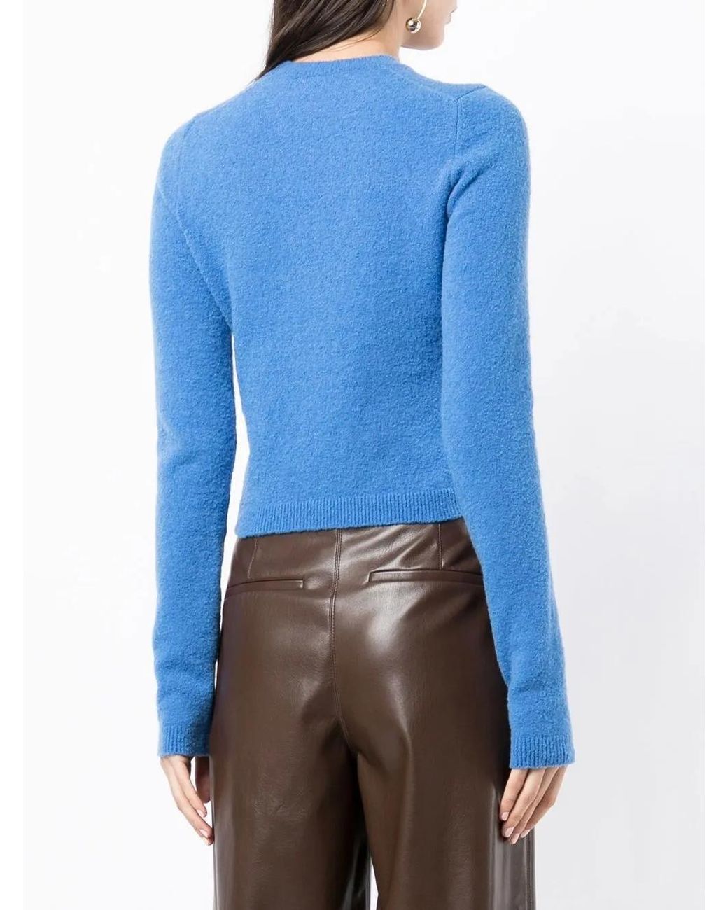 Nanushka Blue Round-neck Knit Jumper