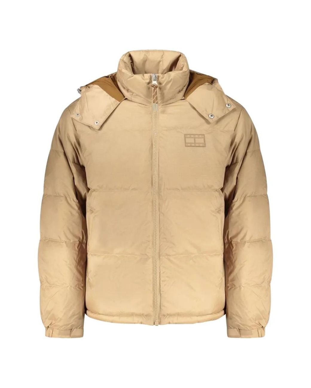 Tommy Hilfiger Natural Alaska Quilted Hooded Jacket for men