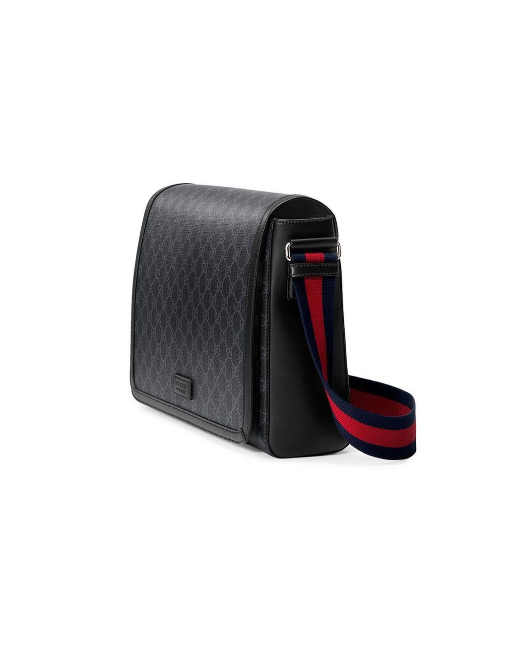 Gucci GG Supreme Flap Messenger in Black for Men Lyst Canada