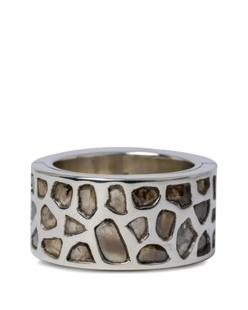 Parts Of 4 Polished Diamond Ring in Gray | Lyst