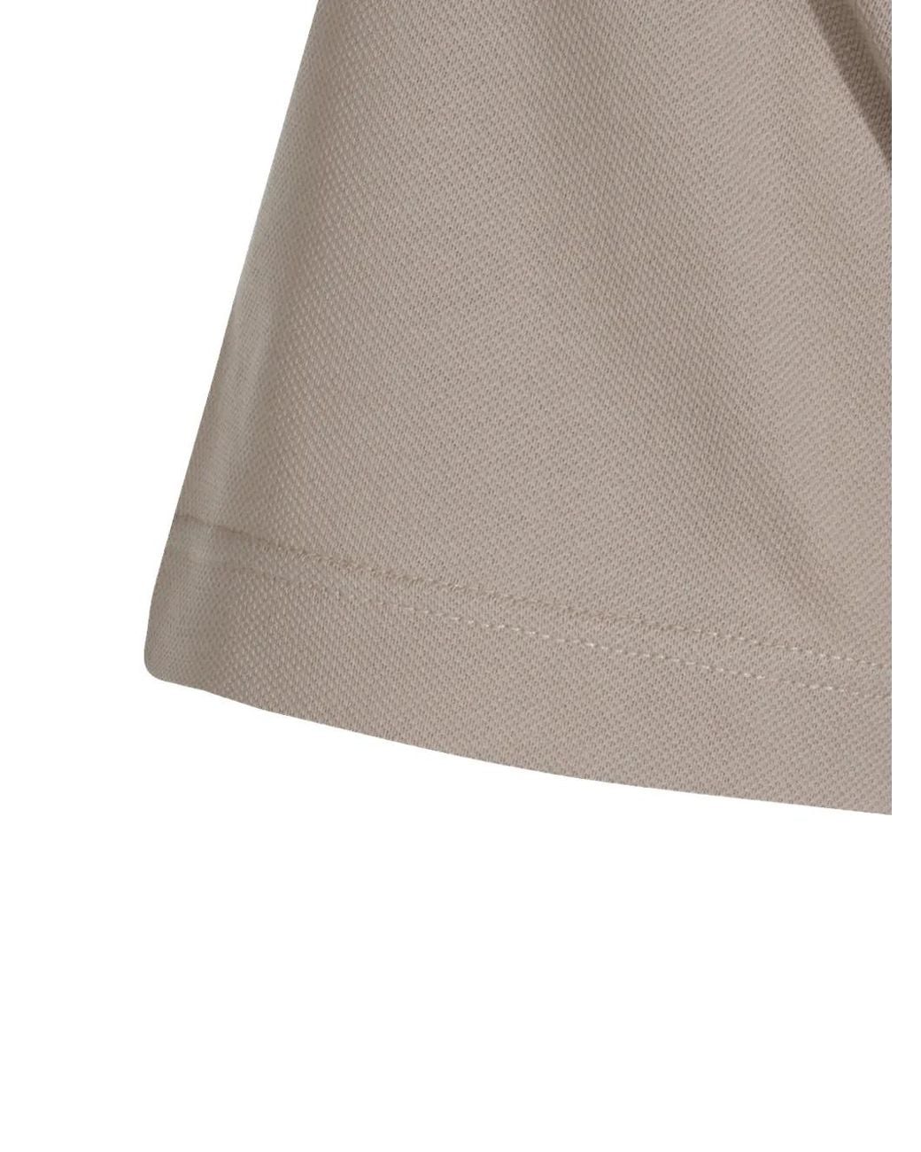 Eleventy Gray Short-Sleeve Polo Shirt for men