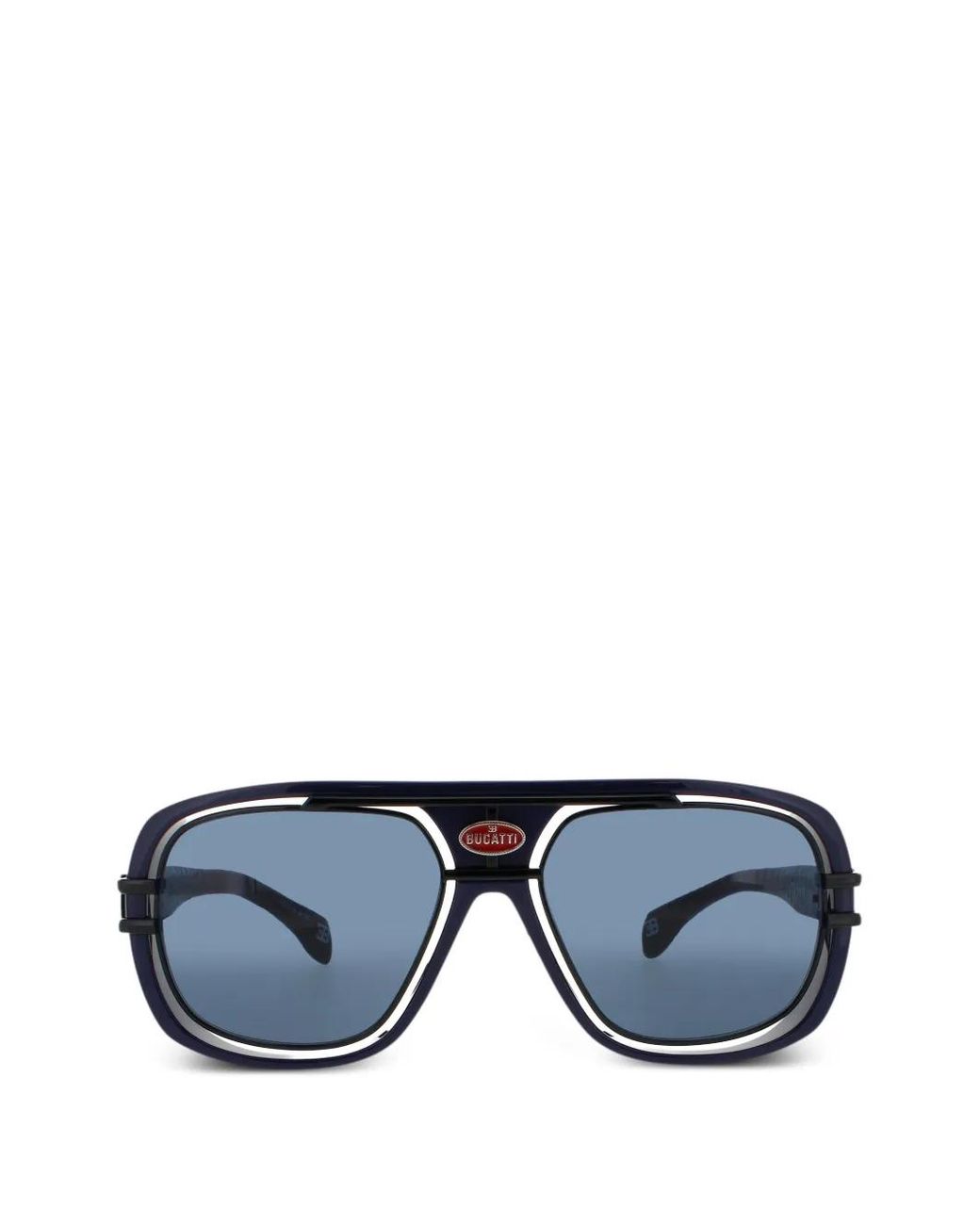 Bugatti Blue Pilot-Frame Sunglasses for men