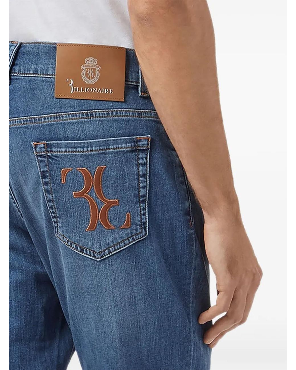 Billionaire Blue Jean À Boutonnière for men