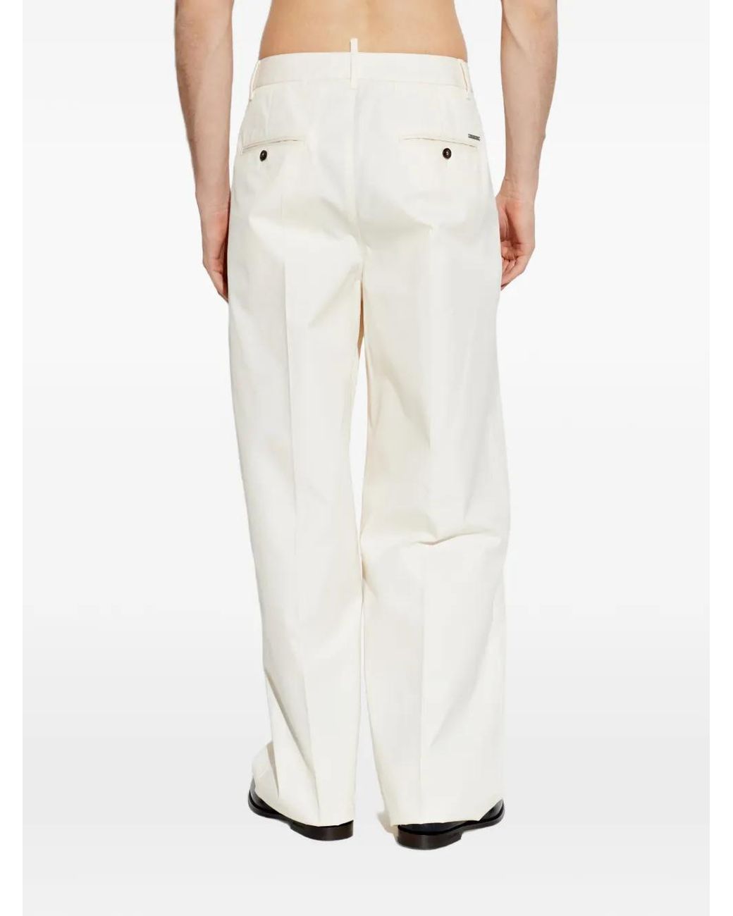 DSquared² White Easy Zoot Pant for men