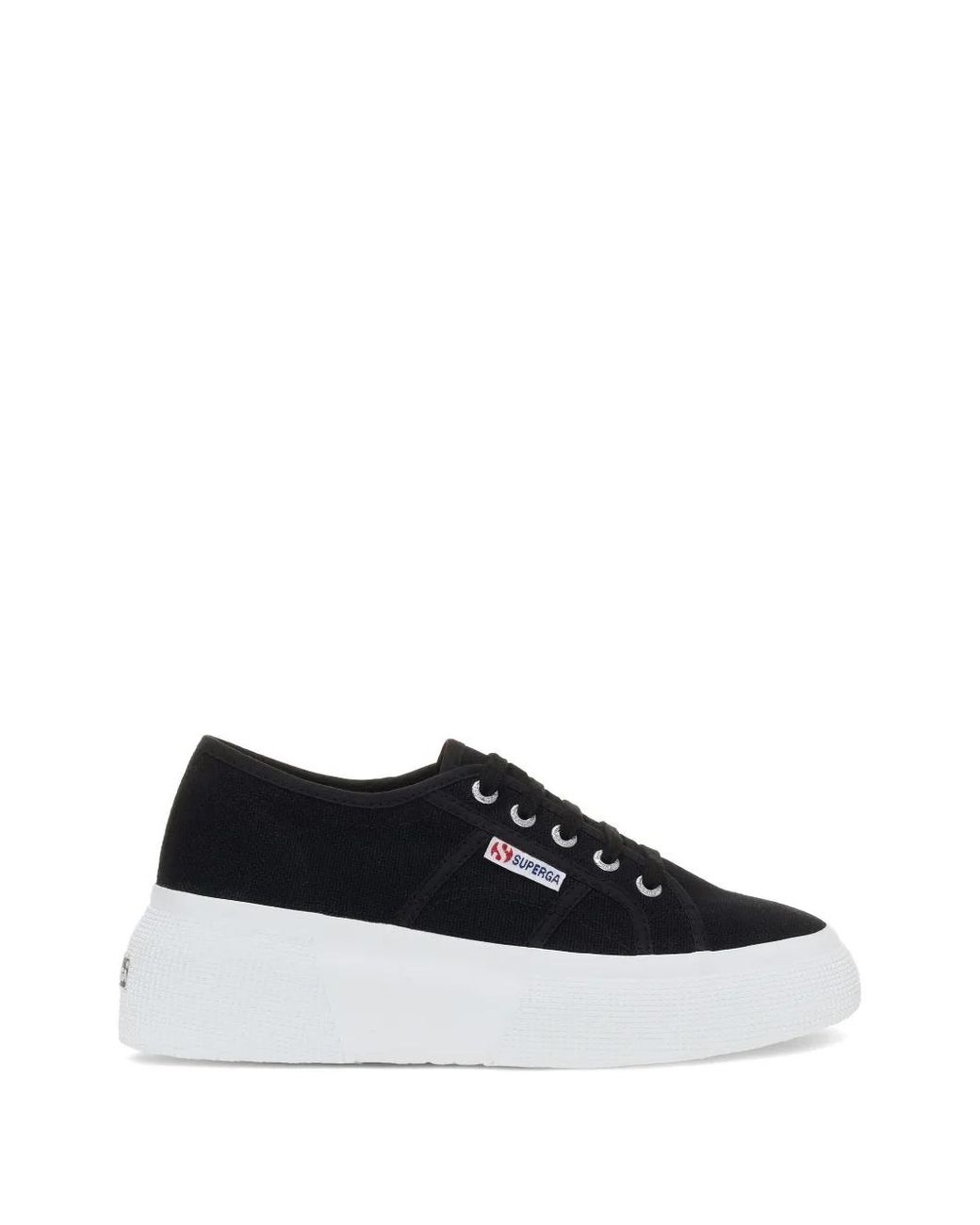 Superga White 2287 Platform Sneakers