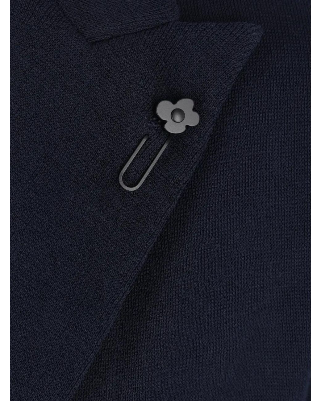 Lardini Blue Double-Breasted Dinner Jacket for men