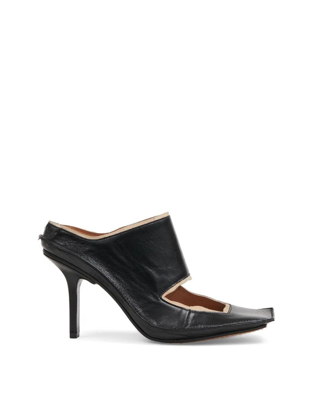 Maison Margiela Black Level Cut-Out Mules