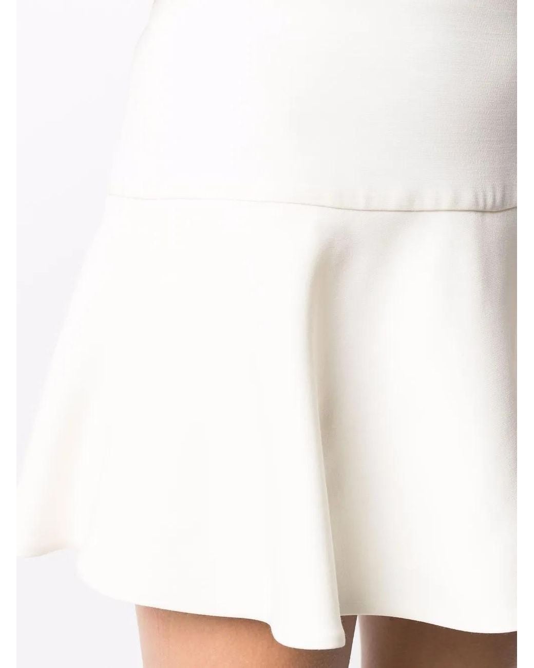 Valentino Garavani White Flared-Effect Mini Skort