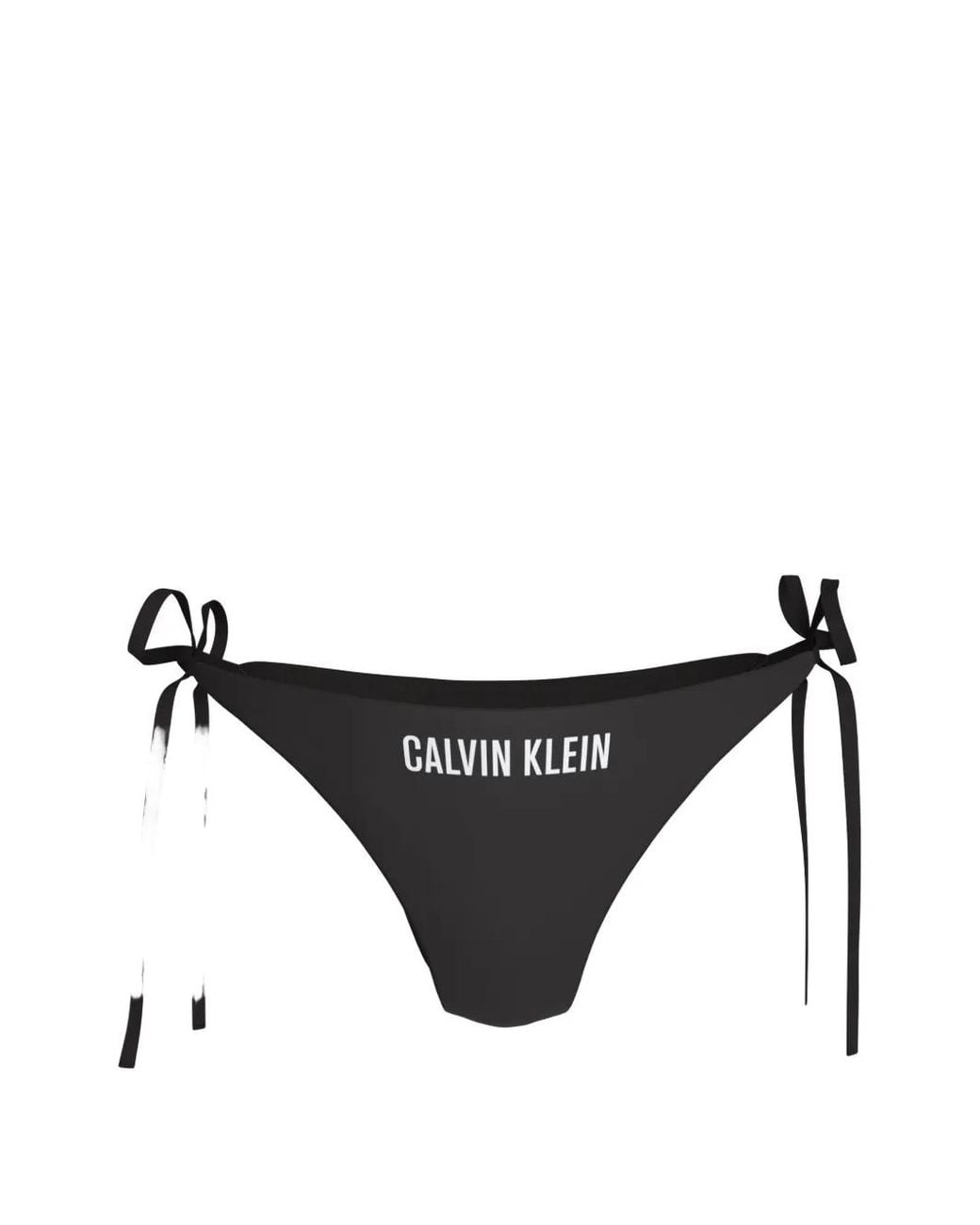 Calvin Klein Black Intense Power Logo-Detail Bikini Bottoms