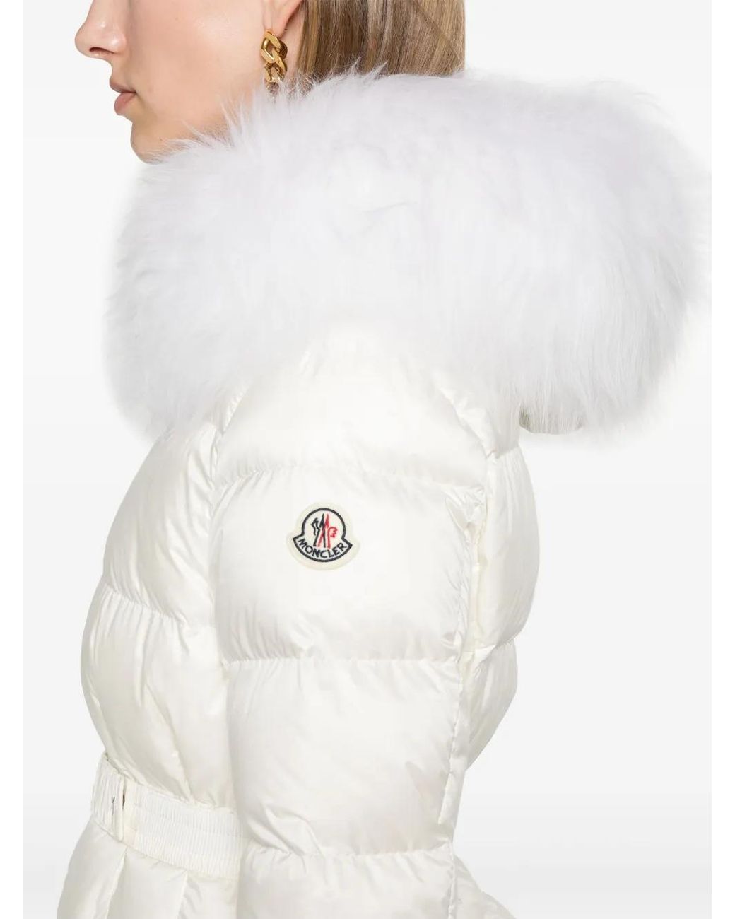 Moncler White Boed Hooded Jacket