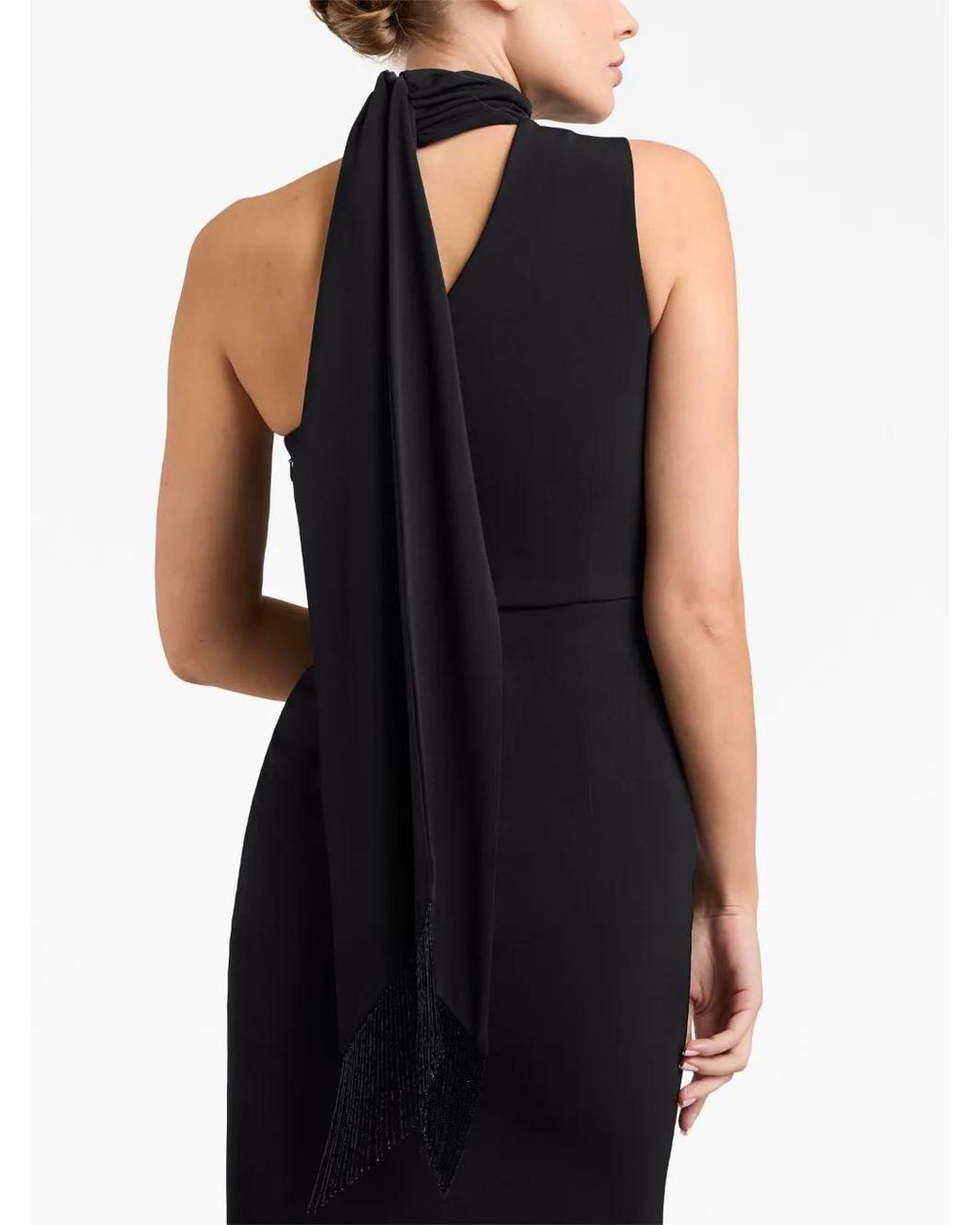 Cinq À Sept Black Mia One-Shoulder Gown
