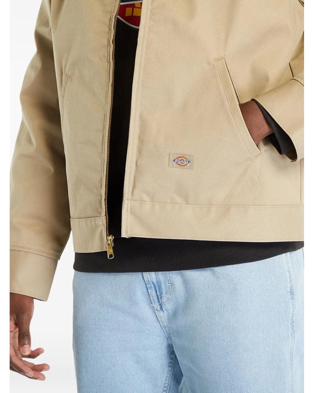 Dickies Natural Zip-Up Shirt Jacket for men