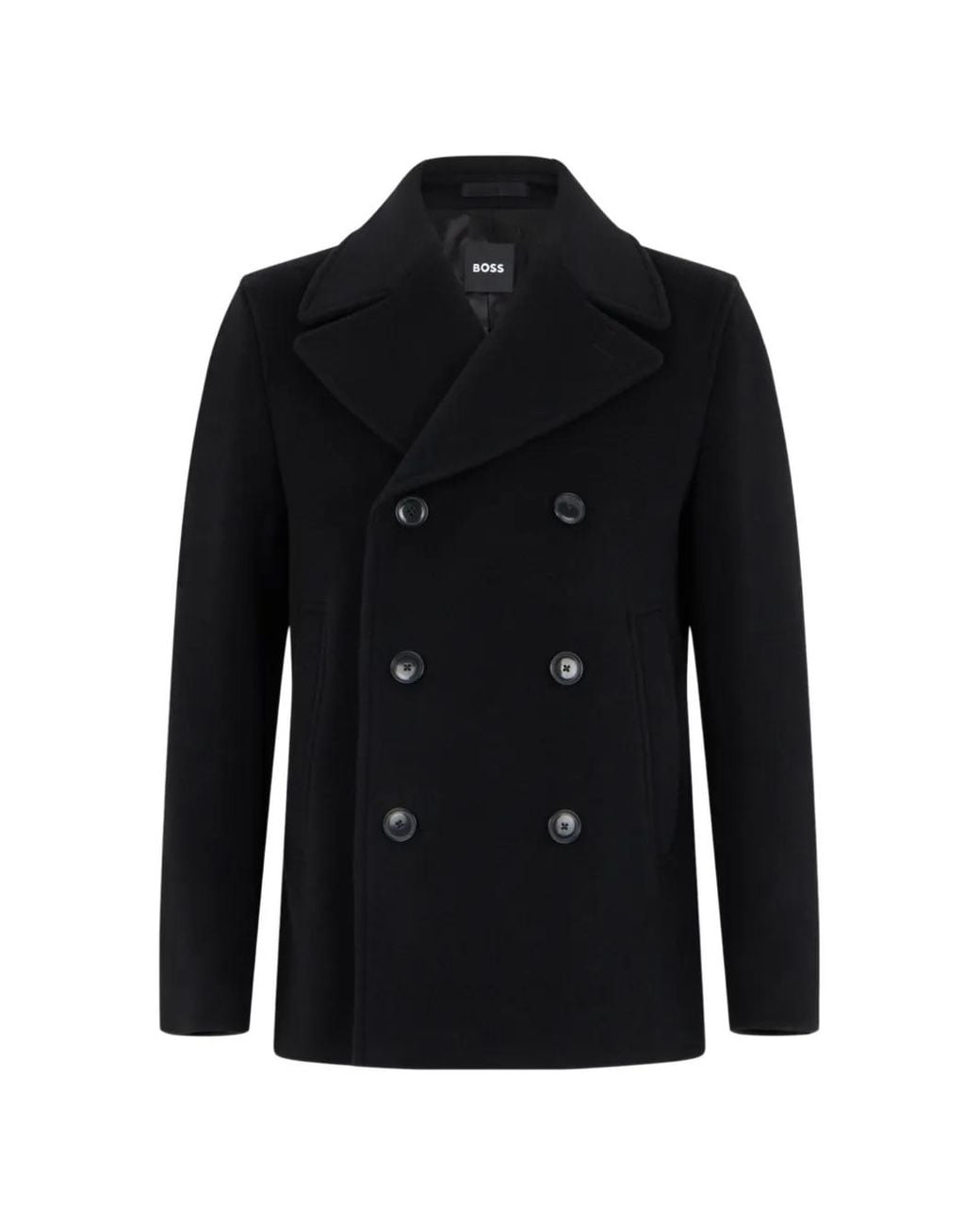 Boss Black Slim-Fit Double-Breasted Short Coat for men