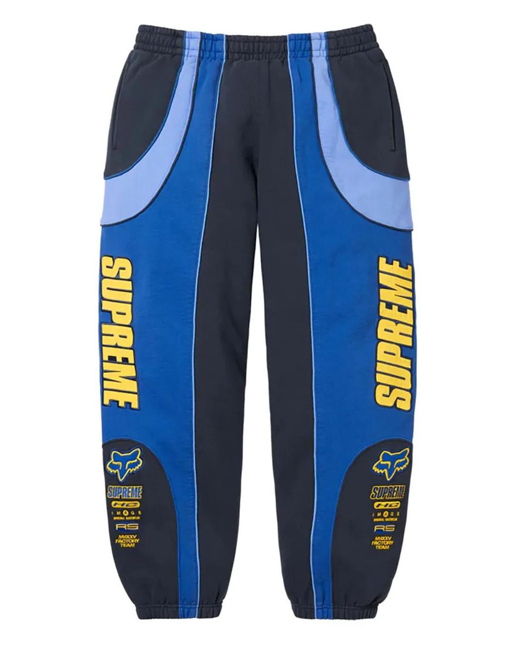 Supreme X Fox Racing Logo-Detailed Track Pants in Blue for Men | Lyst