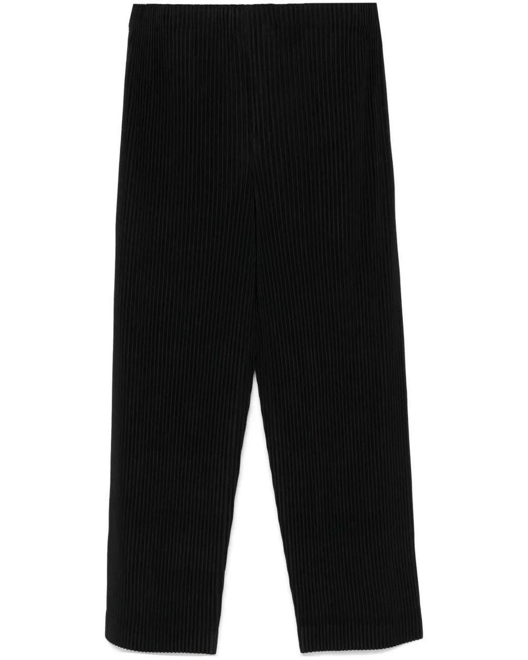 Homme Plissé Issey Miyake Black Pants & Shorts for men
