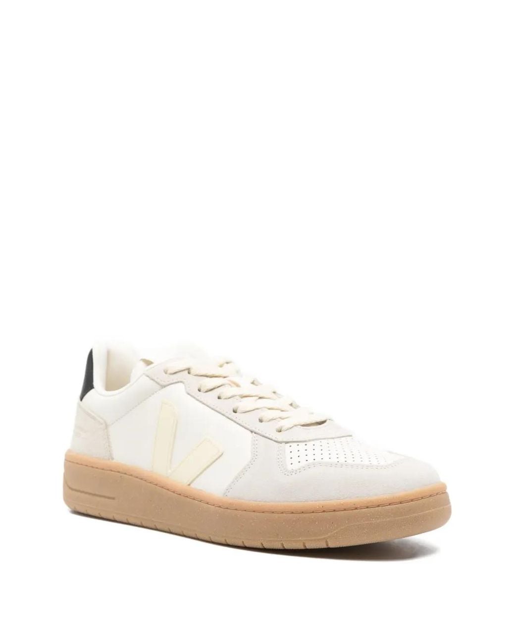 Veja Natural V-82 Perforated Trainers for men
