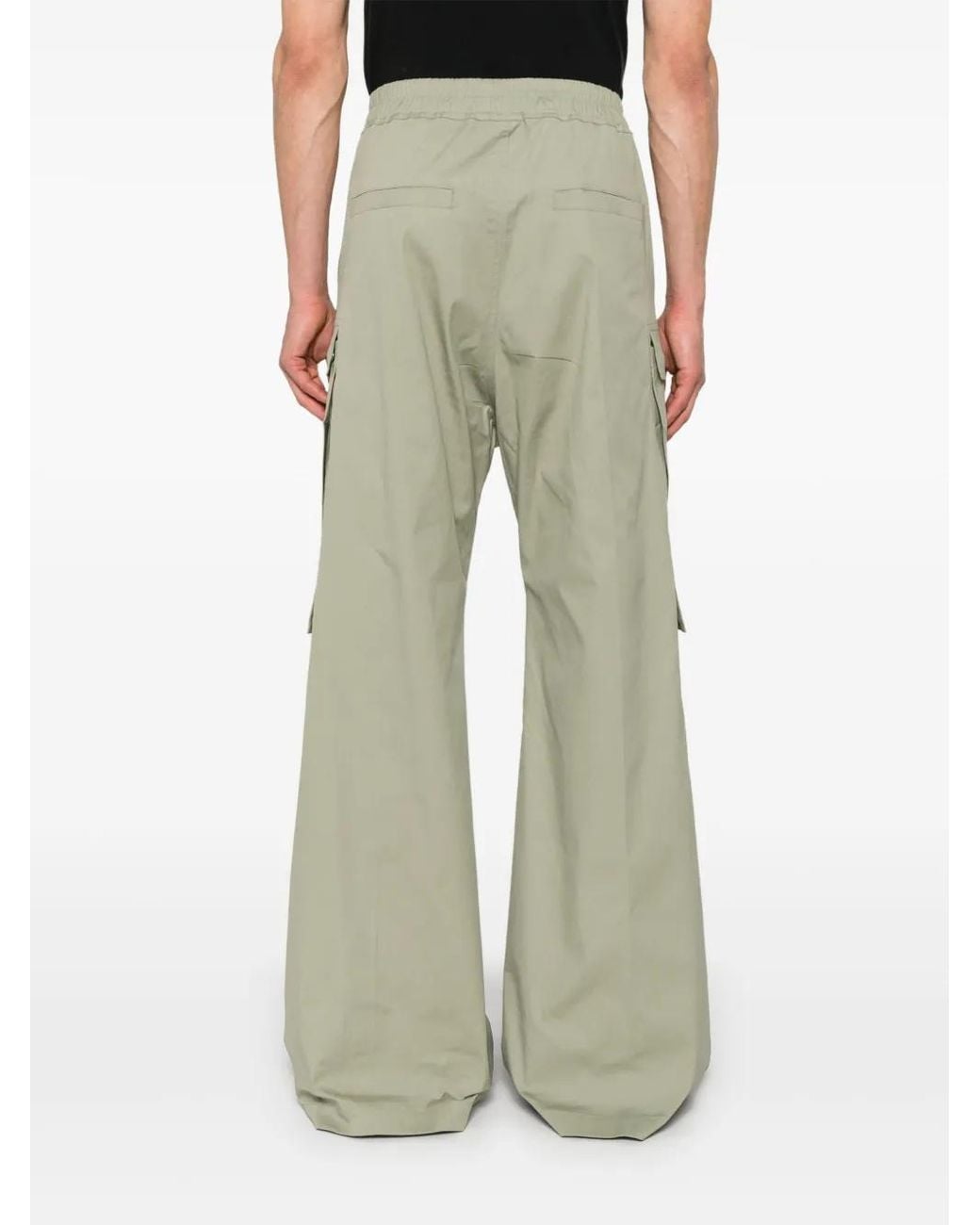 Rick Owens White Cargobelas Trousers for men