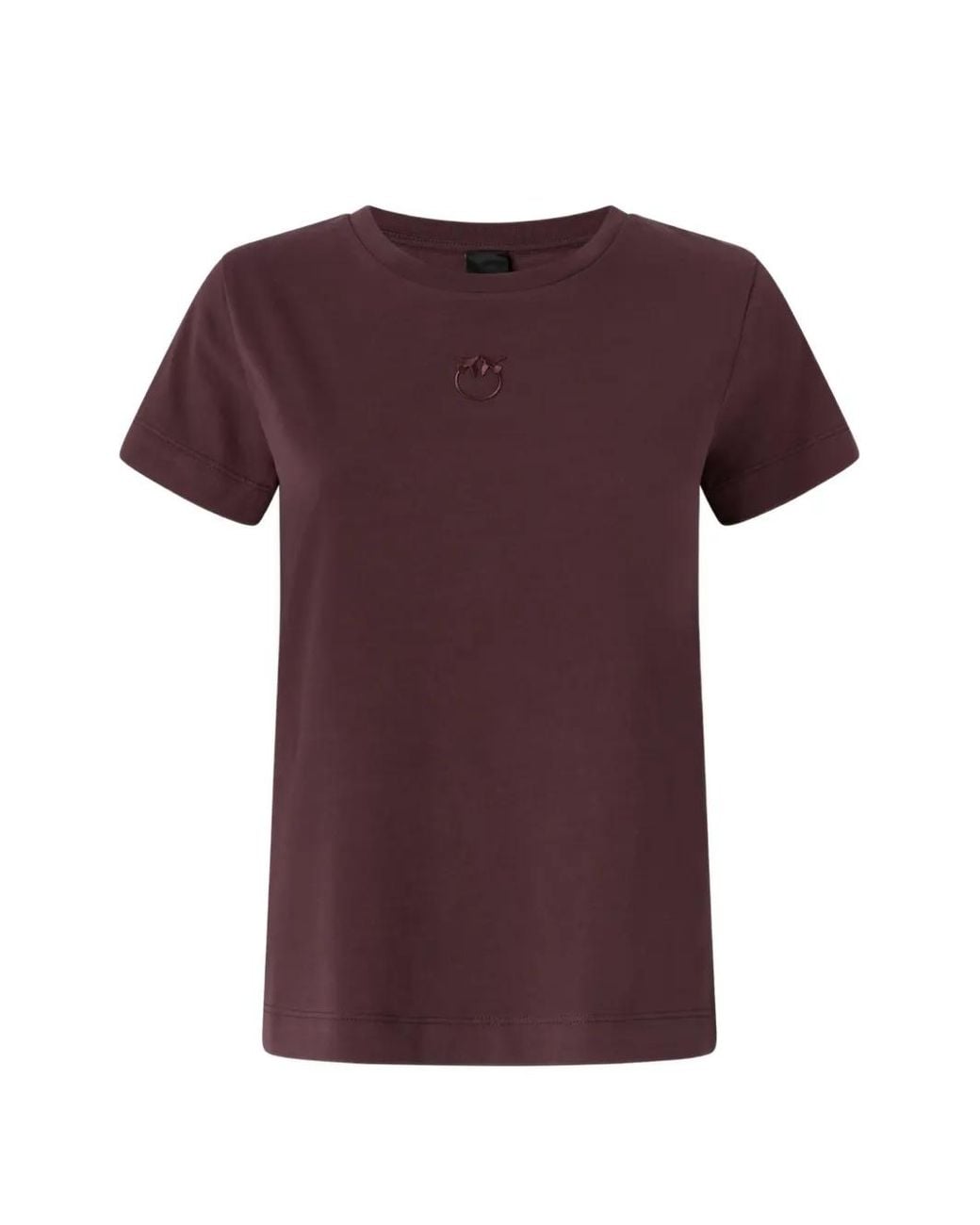 Pinko Purple T-Shirt With Love Birds Logo