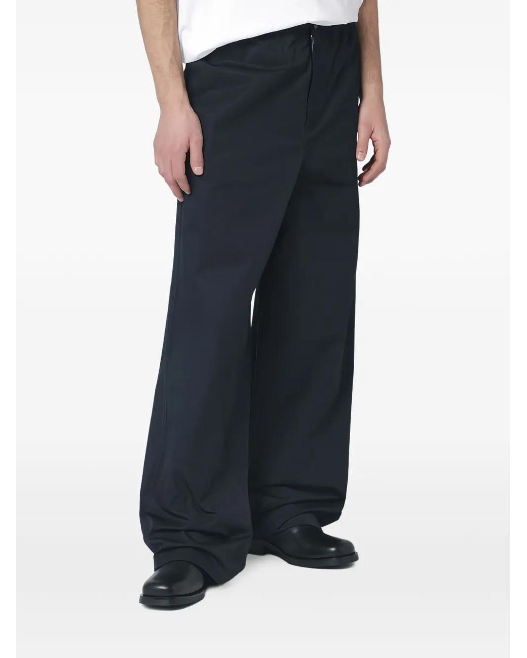 Jil Sander Blue Elasticated Trousers for men