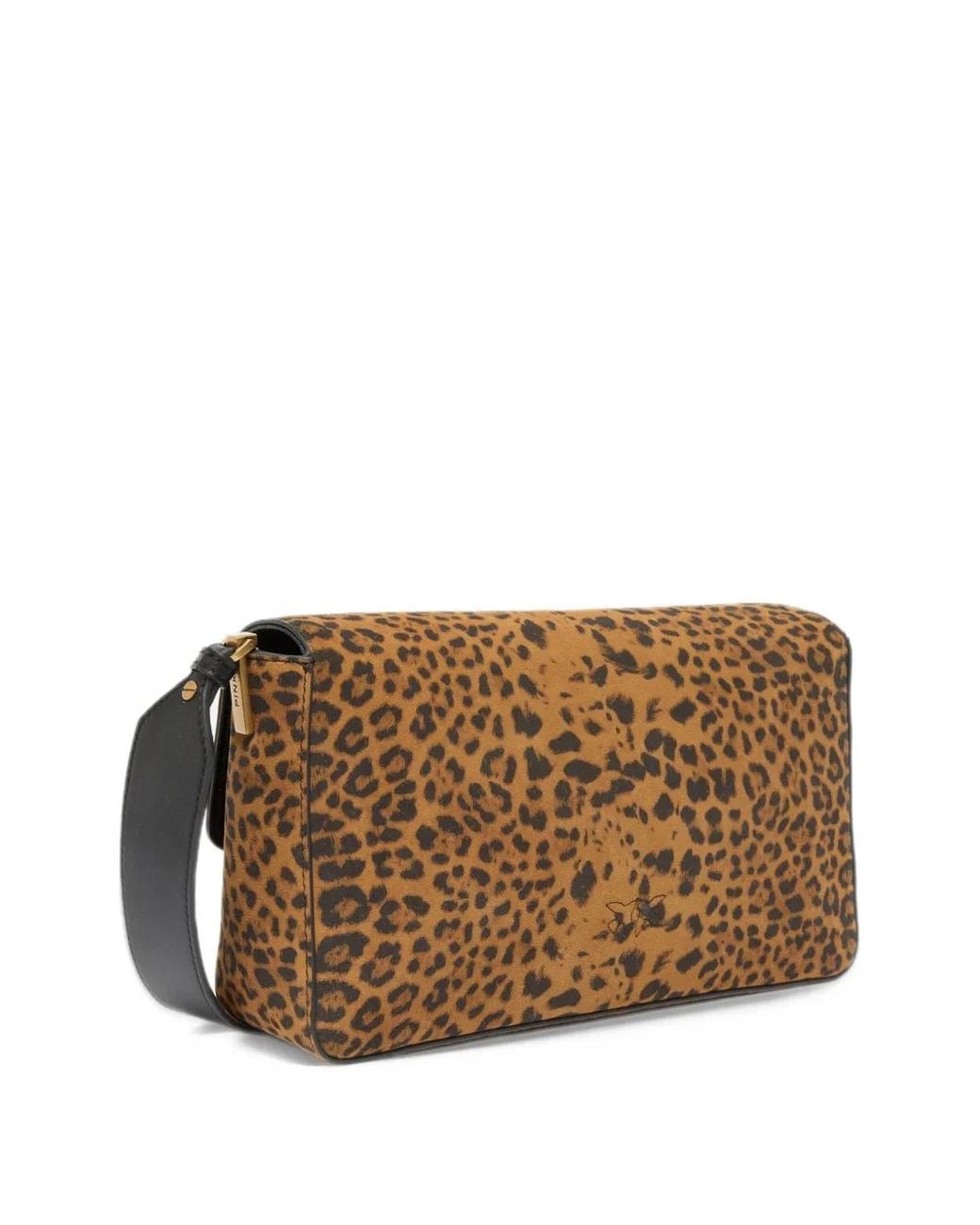 Pinko Brown Leopard-Print Tote Bag