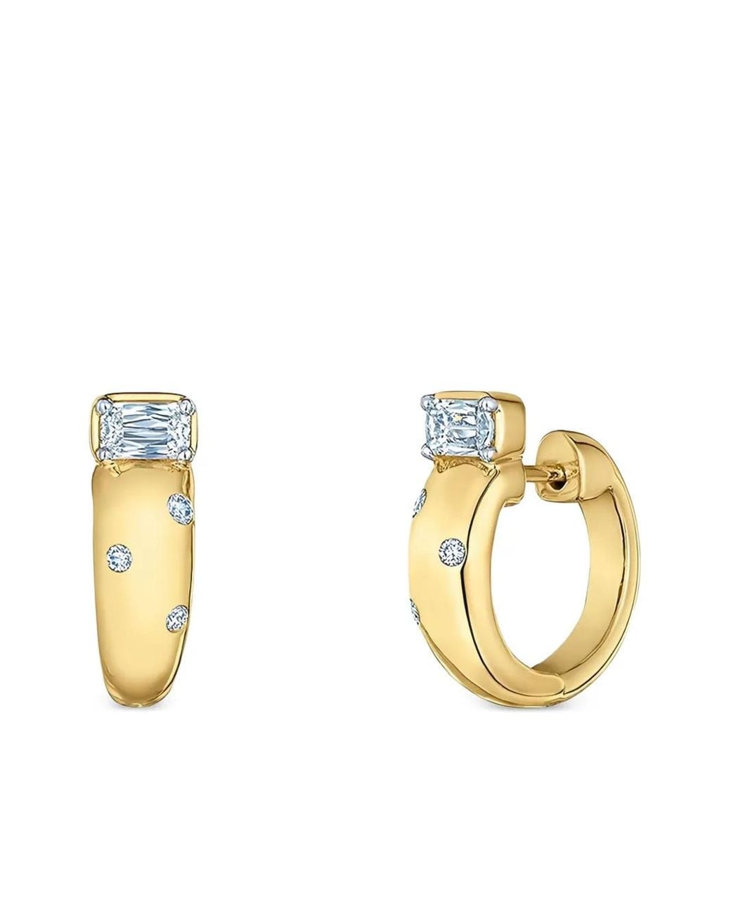 Kwiat Metallic 18K Cobblestone Diamond Earrings