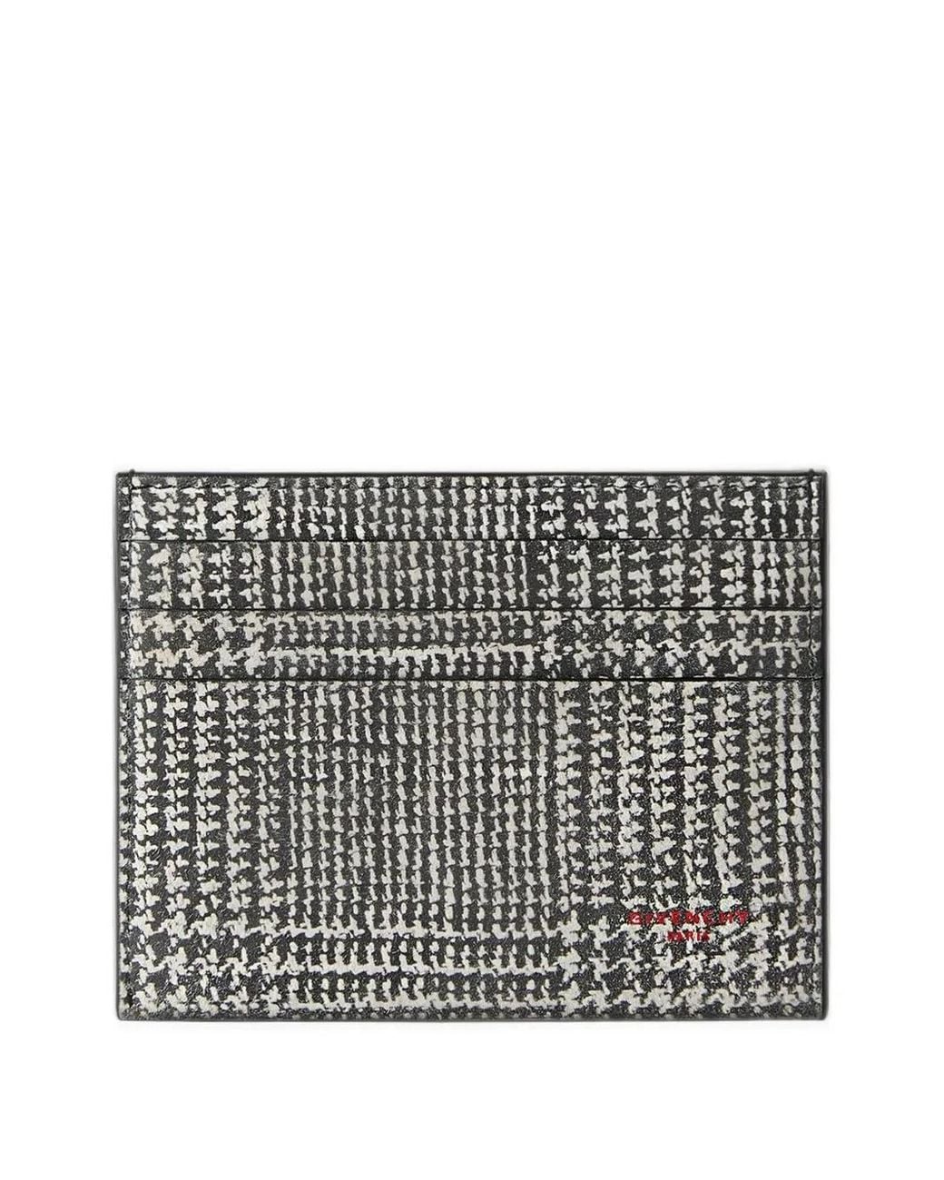 Givenchy Kartenetui Mit Hahnentrittmuster in Gray für Herren