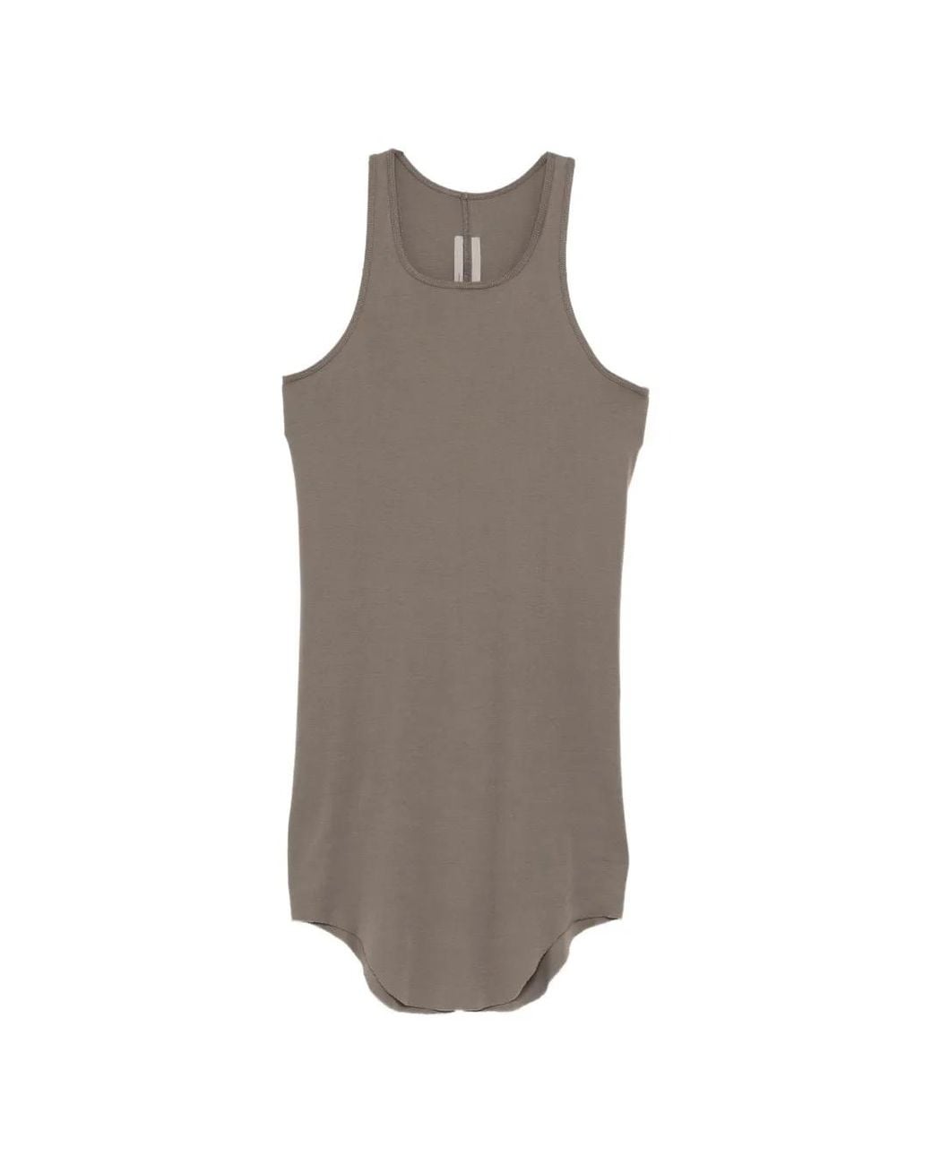 Rick Owens Brown Basic Ribbed Tank for men