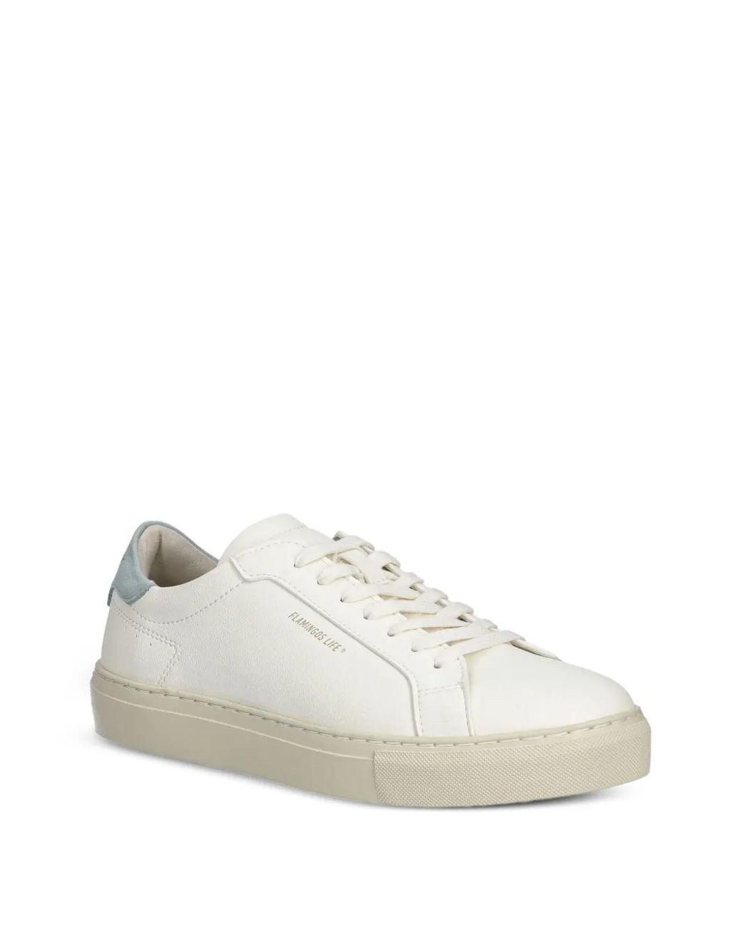 Flamingos White Leather Sneakers