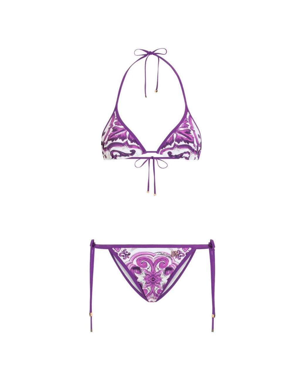 Bikini Estampado Dolce & Gabbana de color Purple