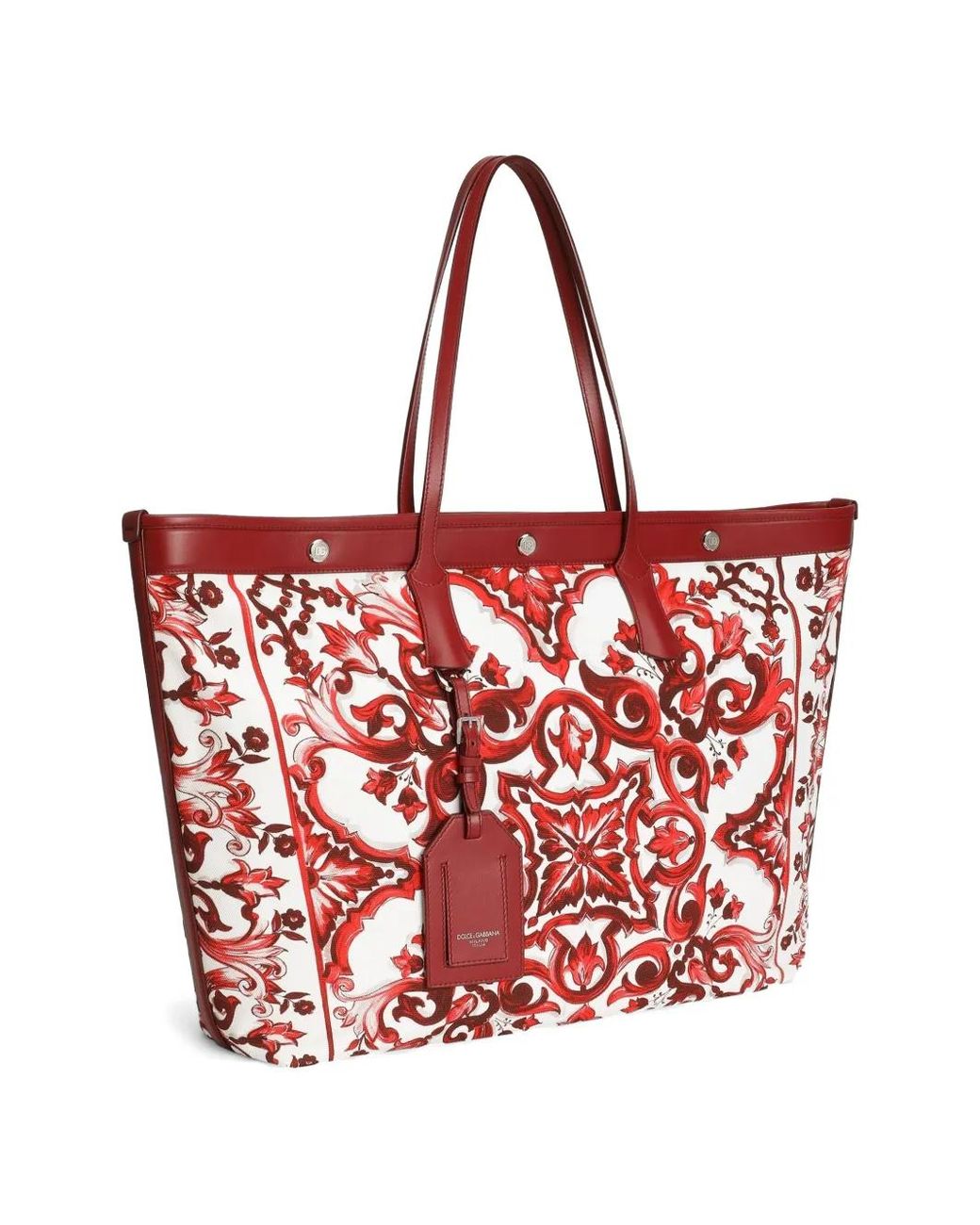 Dolce & Gabbana Red Atene Shopping Bag for men