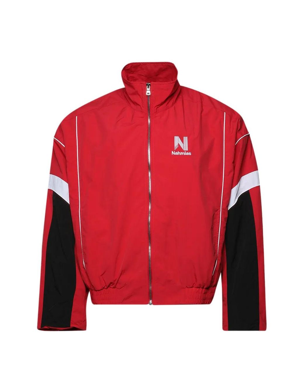 NAHMIAS Red Logo-Print Track Jacket for men