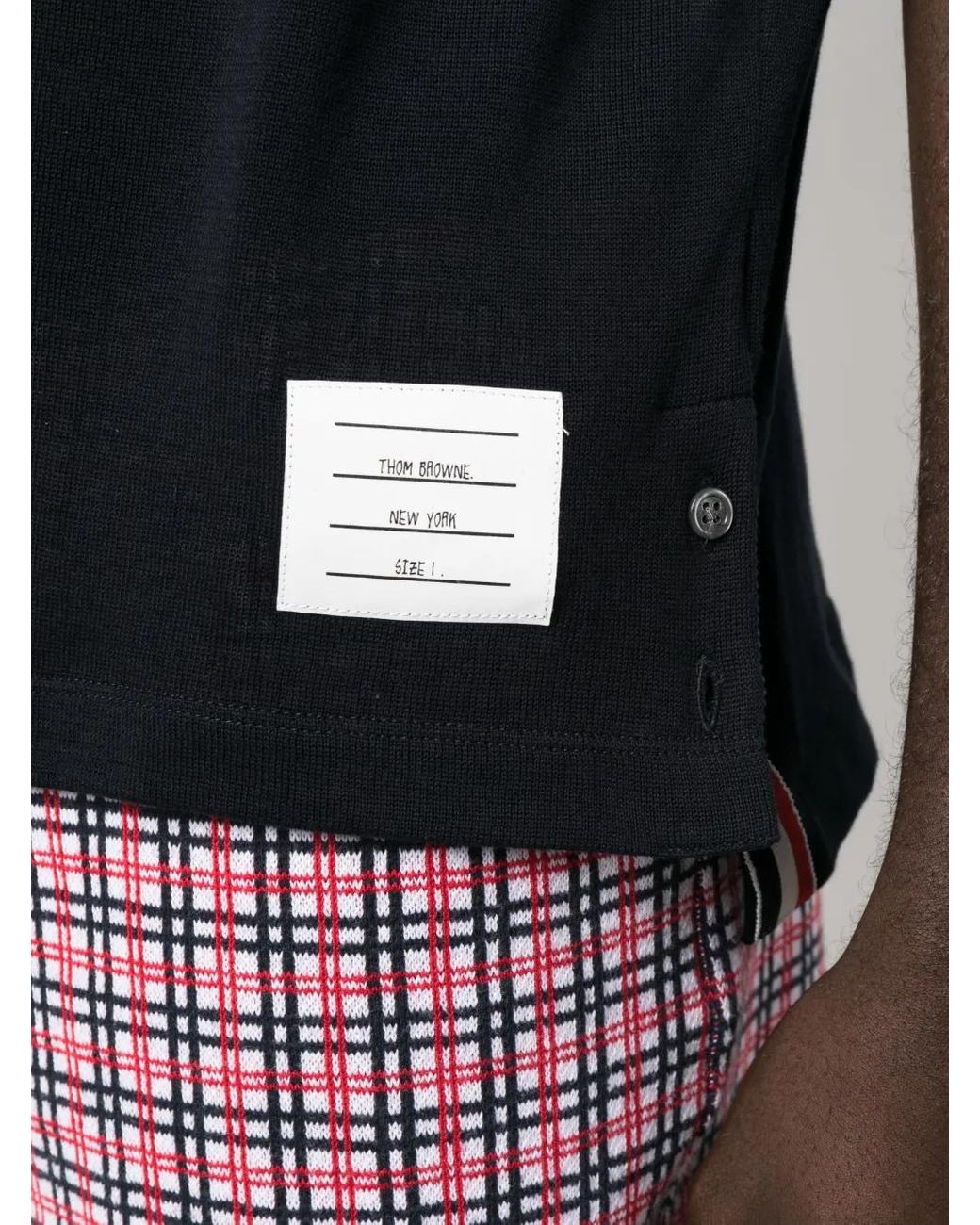 Thom Browne Black Striped T-Shirt for men