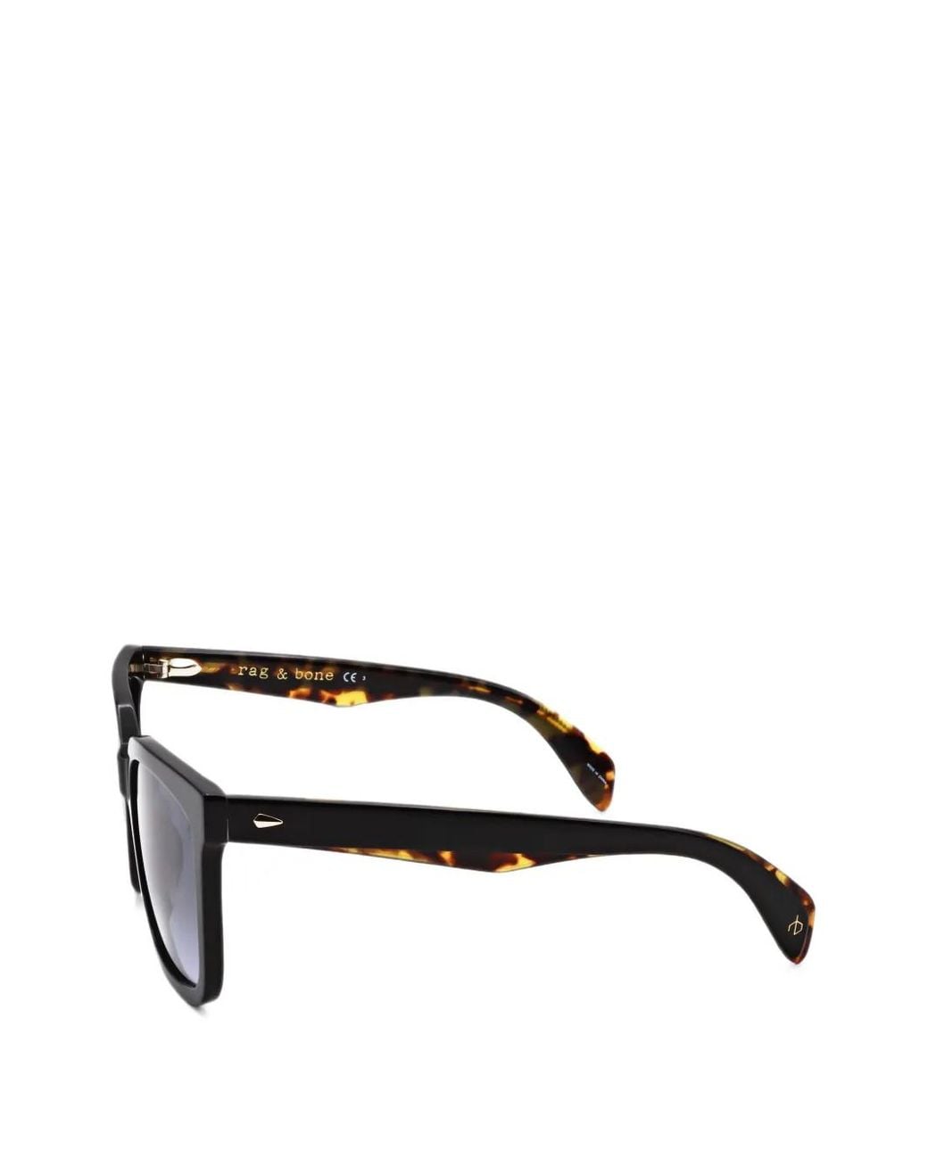 Rag & Bone Black Square-Frame Sunglasses