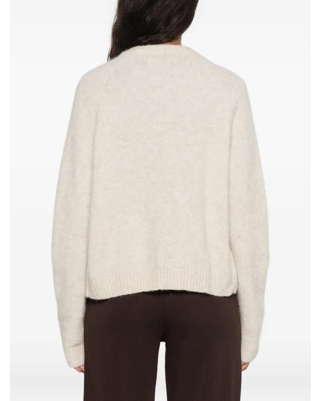 Gant White Button-Up Raglan-Sleeve Cardigan