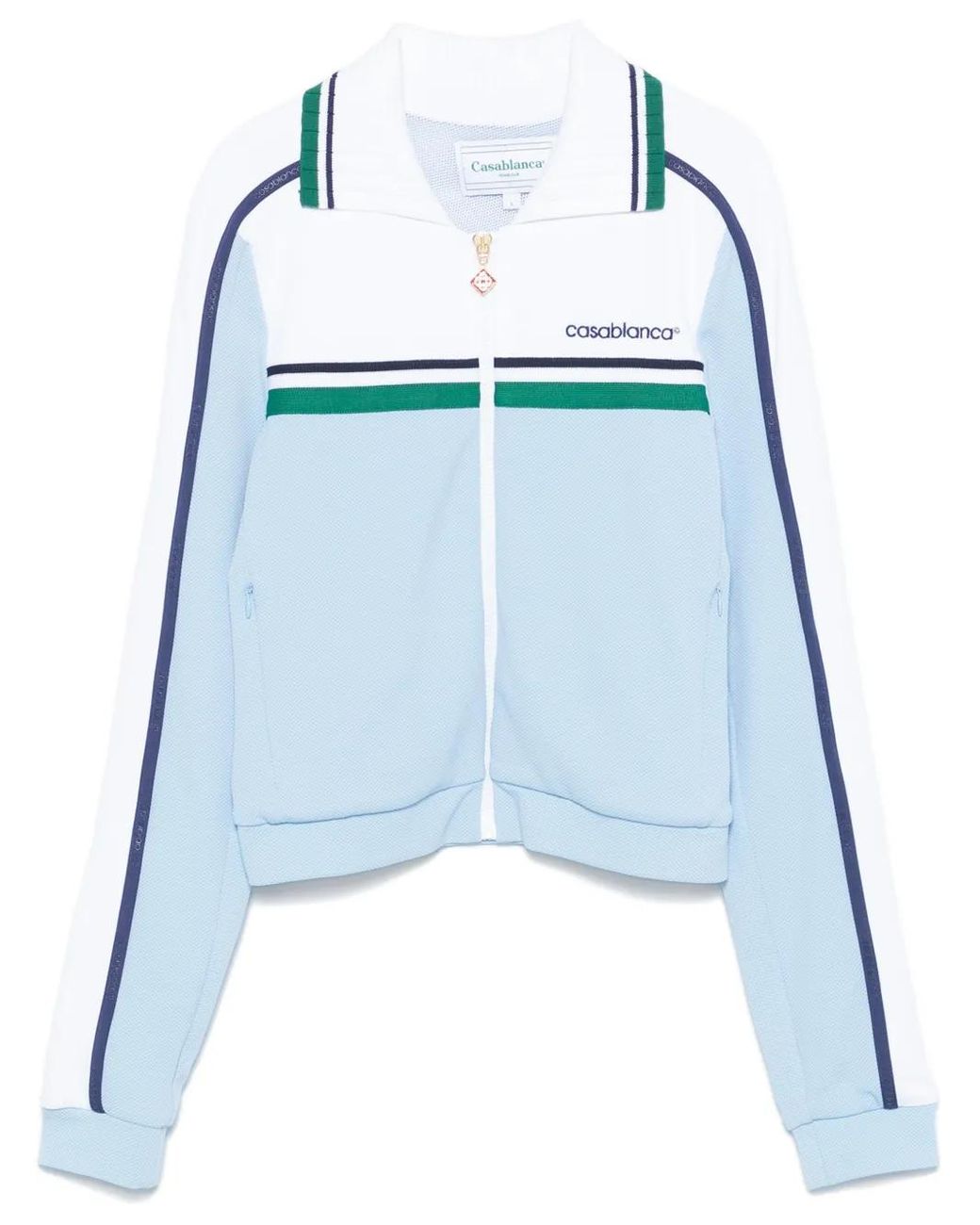 Casablanca Blue Piqué Track Jacket