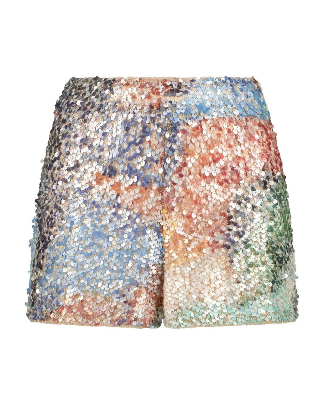 SANA OSMANI Gray Chronos Sequin Shorts