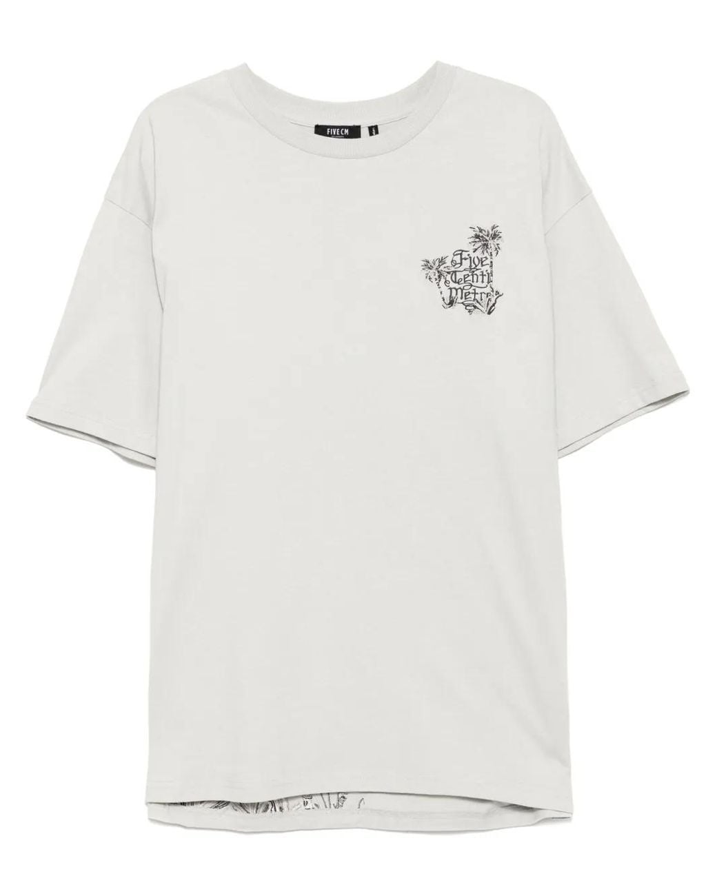 FIVE CM White Logo-Embroidered T-Shirt for men