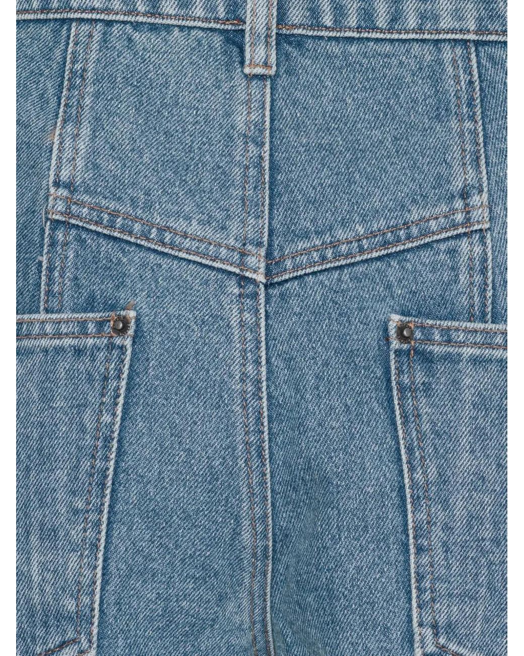 ROTATE BIRGER CHRISTENSEN Blue Panelled Jeans