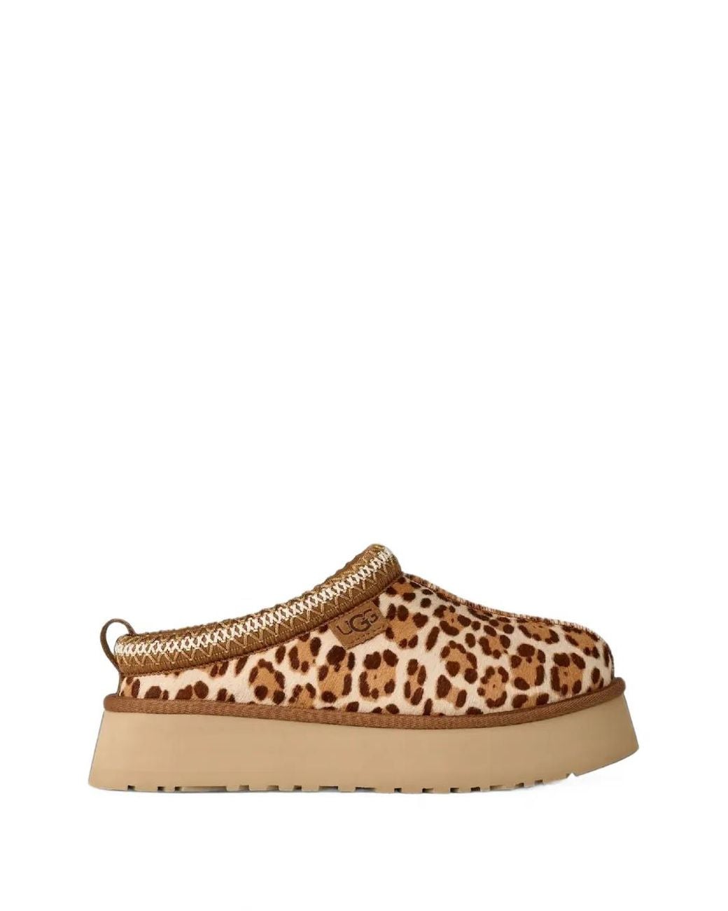 Ugg Brown Tazz Plains Leopard-Print Slippers