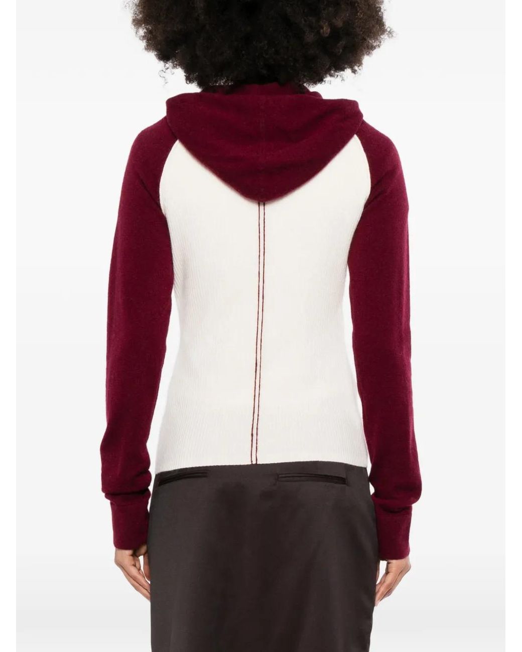 CUDDLEUP Red Pullover Mit Raglanärmeln