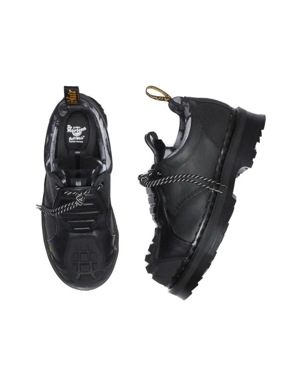 Dr. Martens Black Leather Derby Shoes for men