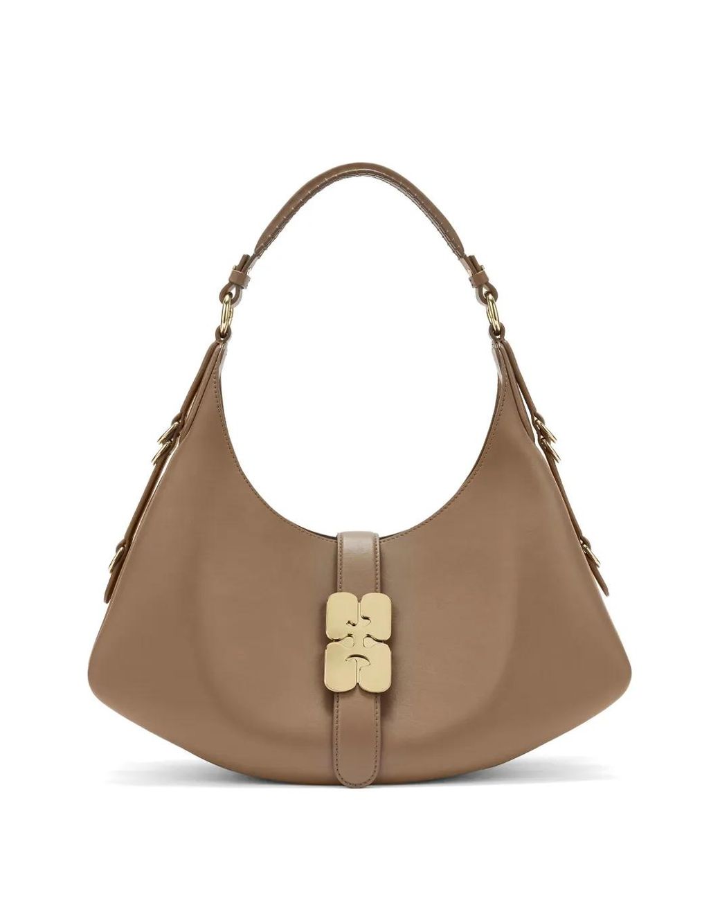 Ganni Natural Small Kat Bag